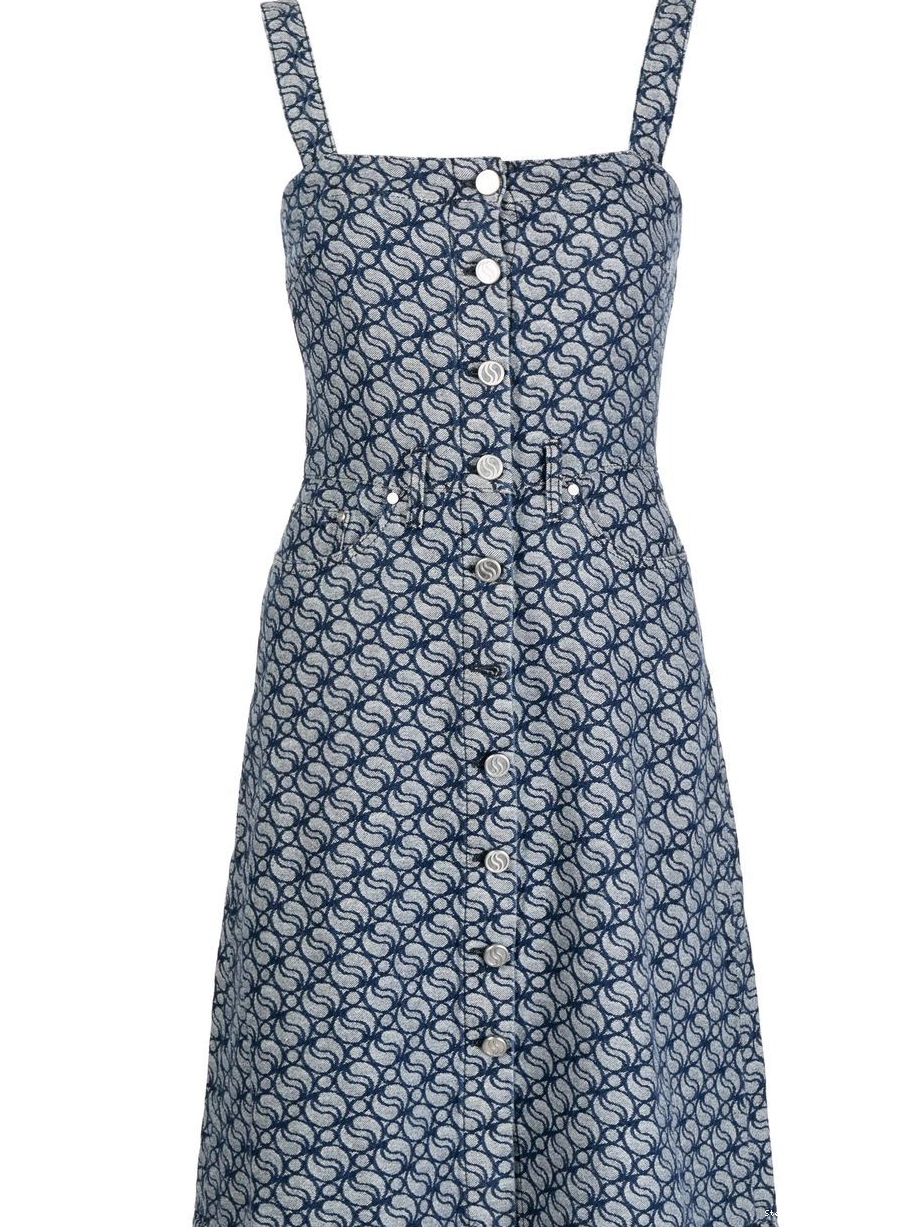Affordable denim jacquard-logo McCartney Women dress Stella 0803